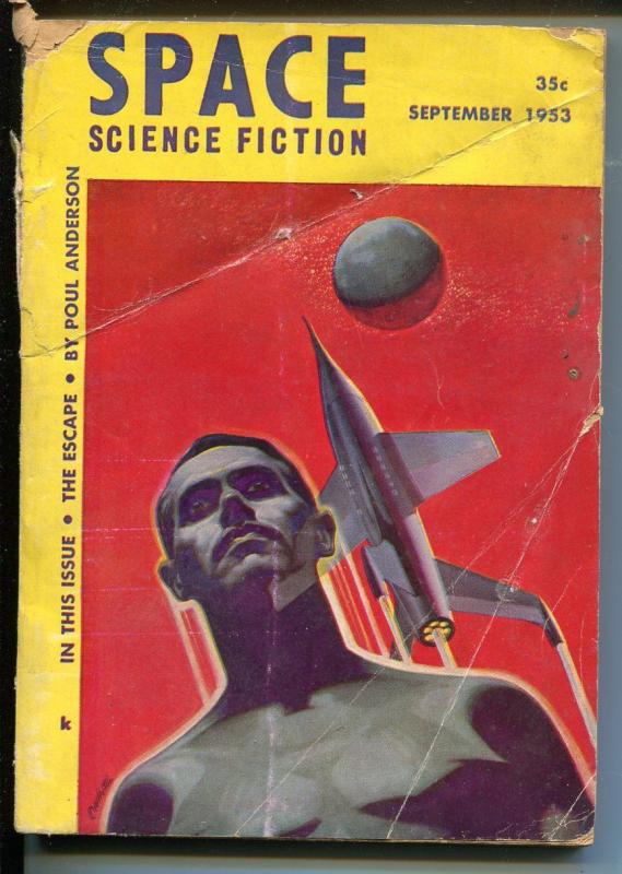 Space Science Fiction 9/1953-Philip K Dick-pulp fiction-Frank Robinson-Krenkel-G