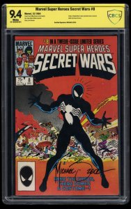 Marvel Super-Heroes Secret Wars #8 CBCS NM 9.4 Verified Signature Zeck!