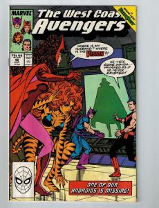 West Coast Avengers # 42 Marvel Comic Books Hawkeye Scarlet Witch Vision!!!! S53