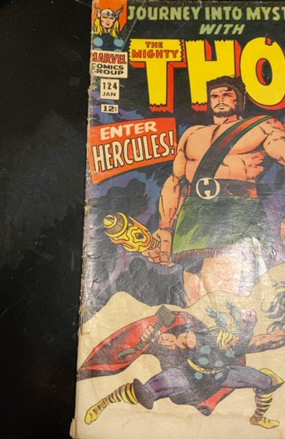 Journey into Mystery #124 (1966)early Hercules 2nd app