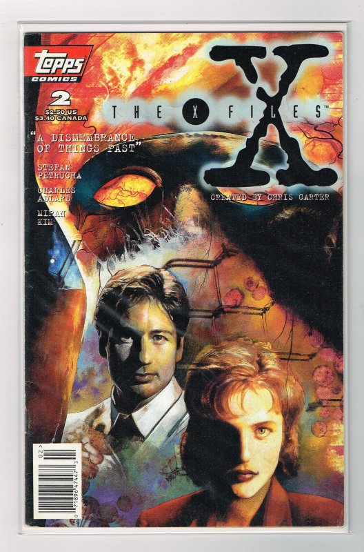 X-Files #2  A Dismembrance  Of Things Past    Topps  (1995)   Newsstand Edition