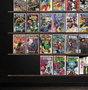 Huge Lot 150+ Comics with Steel, Young All Stars, Green Lantern & More!