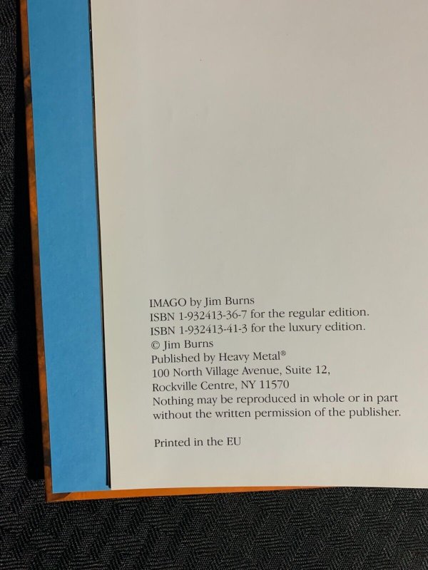 2005 IMAGO by Jim Burns HC FVF 7.0 Heavy Metal