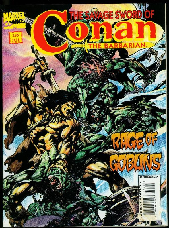 The Savage Sword of Conan #235 1995- Rare FINAL ISSUE- Marvel Magazine VG-