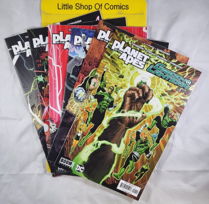 Planet of the Apes Green Lantern #1 2 3 4 5 6 Complete 1-6 Set 2017 Boom! Studio