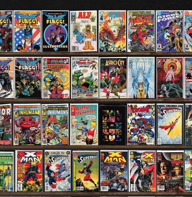 Huge Lot 140+ Comics with American Flagg!, X-Men, Thor & More!