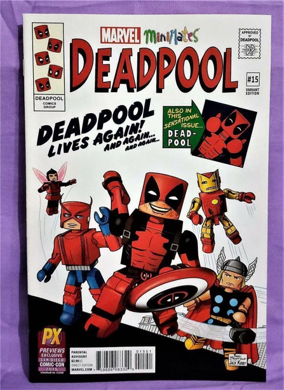 DEADPOOL #15 Previews SDCC Barry Bradfield MiniMates Variant (Marvel 2016) 759606083329