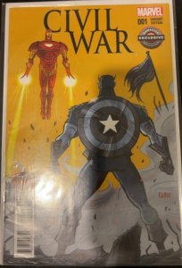 Civil War #1 GameStop Exclusive Cover (2015) Captain America 