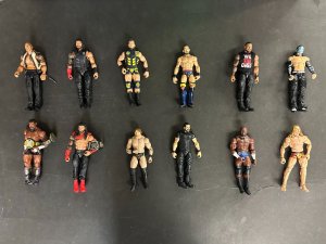 WWE AEW Mattel Elite Lot of 105 With Accessories