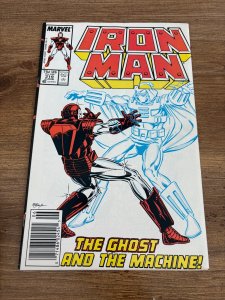 Iron Man # 219 VF/NM Marvel Comic Book Ghost Appearance 17 J438