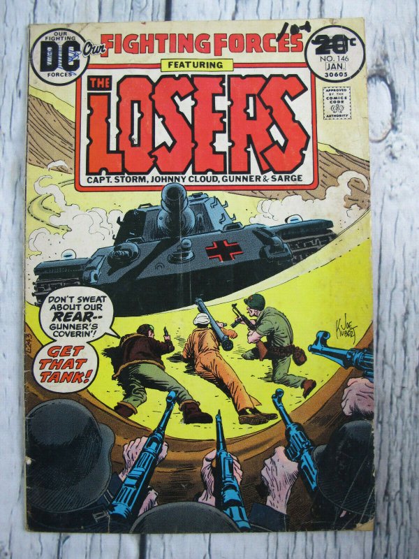 Our Fighting Forces #146 The Losers DC Comic Bronze Age 1974 VG War