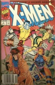 X-Men A Legend Reborn Volume 1 #1 1A Marvel Comics Newsstand October 1991 (VF+)