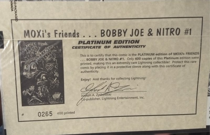 Moxi's Friends Bobby Joe and Nitro #1 LTD 400 Platinum Edition poly with...