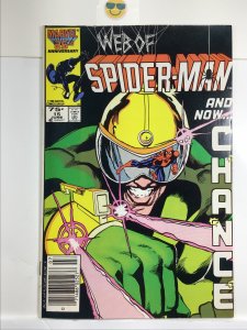 Web of Spider-Man #15 (1986)key 1 st app Chance gamblercriminal cameo foreigner