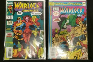 WARLOCK 4PC (VF) THANOS, MEPHISTO, DRAX, TEMPER TANTRUM 1993-94