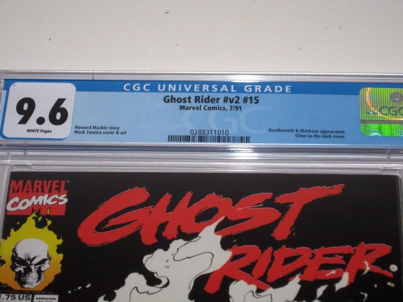 Ghost Rider #15 (Marvel Comics) - CGC Rated 9.6