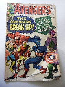 The Avengers #10 (1964) 1st App of Immortus! GD+ Condition