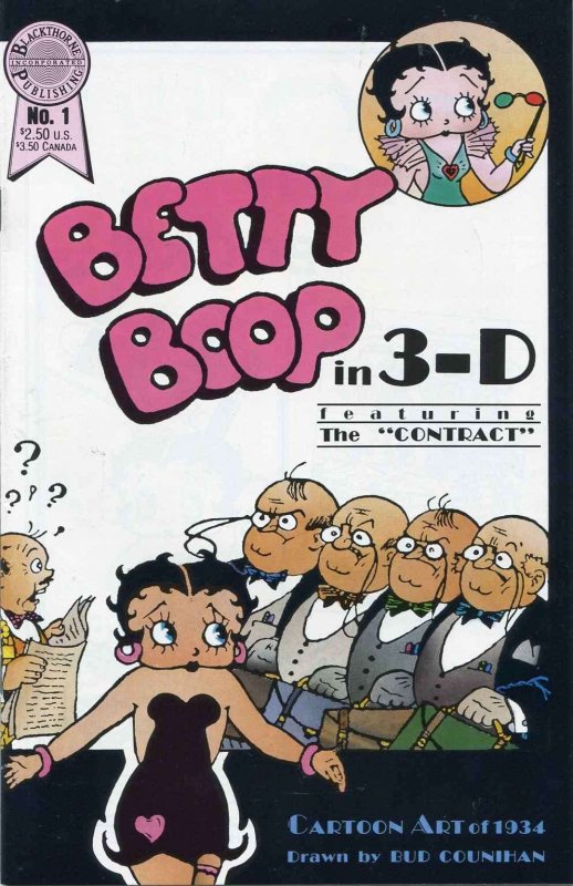 Betty Boop 3-D #1 VG ; Blackthorne | low grade comic Blackthorne 3-D Series 11