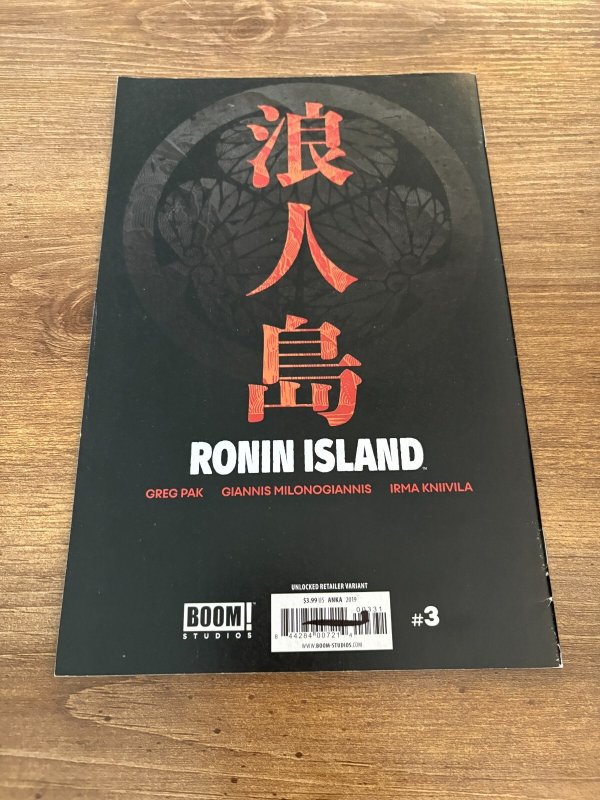 Ronin Island # 3 FN/VF Variant Cover Boom Studios Comic Book 16 J371