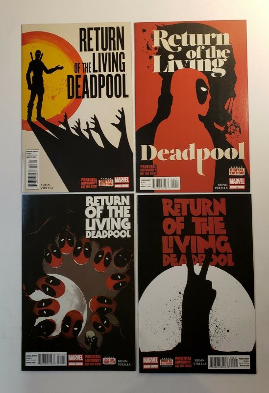 Return Of The Living Deadpool #1-4 NM/MT 9.6-9.8 Complete Set Marvel Comics 2015