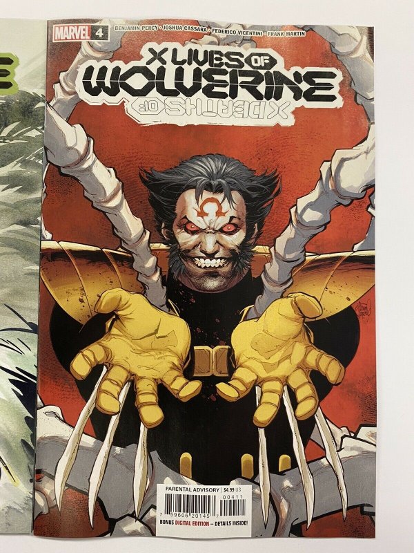 X DEATHS OF WOLVERINE #4 CVR A + 1:25 MOMOKO ANIME STYLE VARIANT NM Marvel 2022