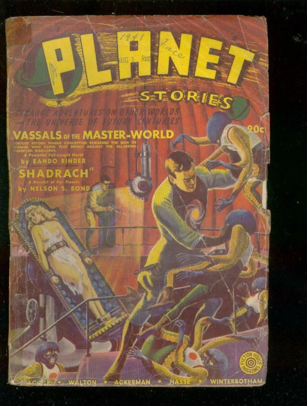 PLANET STORIES #8-FALL '41-BINDER-BOK-FRANK R PAUL-PULP G