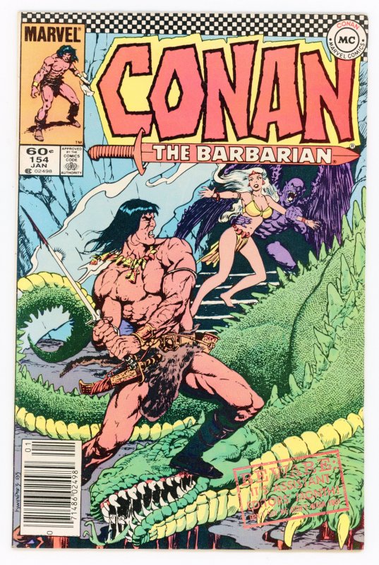 Conan the Barbarian #154 Newsstand VF+