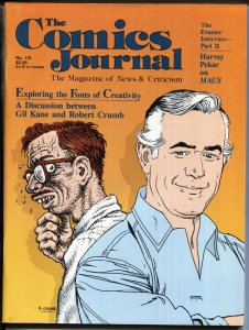 Comics Journal #113 12/1986-MAUS-Harvey Pekar-Robert Crumb-Gil Kane