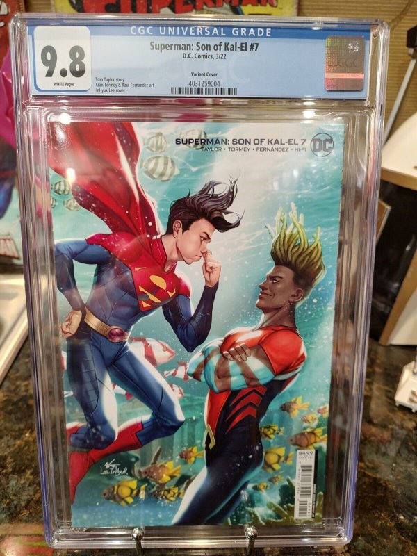 SUPERMAN SON OF KAL-EL #7 INHYUK LEE VARIANT (2022) CGC 9.8