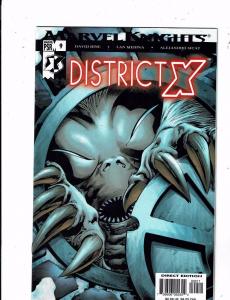 Lot of 5 District X Marvel Comic Books #6 7 8 9 10 BF2 