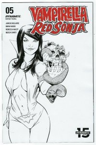 Vampirella Red Sonja # 5 Moss 1:10 Variant Cover Dynamite NM