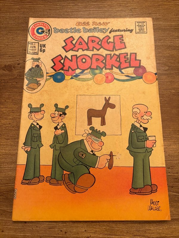 Sarge Snorkel # 3 FN Charlton Comic Book 3 J375