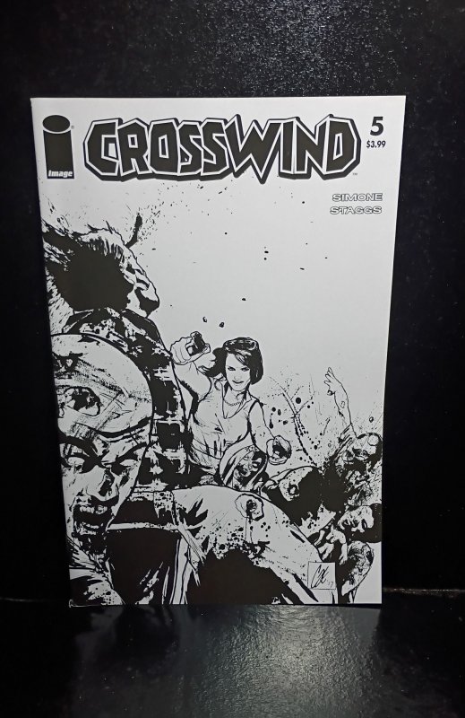 Crosswind #5 Cover D (2017) [B&W sketch]