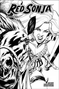 Red Sonja (2017) 16-F Mike McKone 1:10 Black & White Cover VF/NM