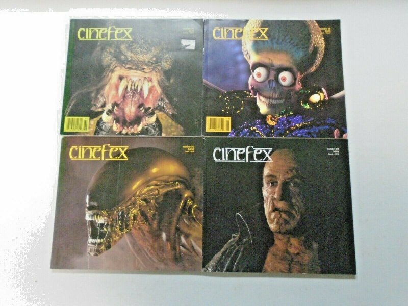 Cinefex Monsters Lot 4 Different Average 6.0 FN (1989-1997)