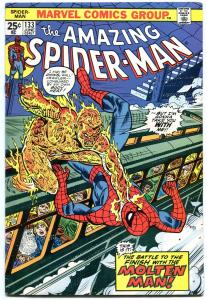 AMAZING SPIDER-MAN #133 comic book-MARVEL COMICS-MOLTEN MAN f/vf