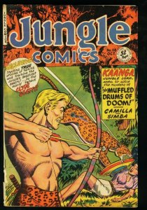 JUNGLE COMICS #118 FICTION HOUSE-CLYDE BEATT-1949-SPICY VG