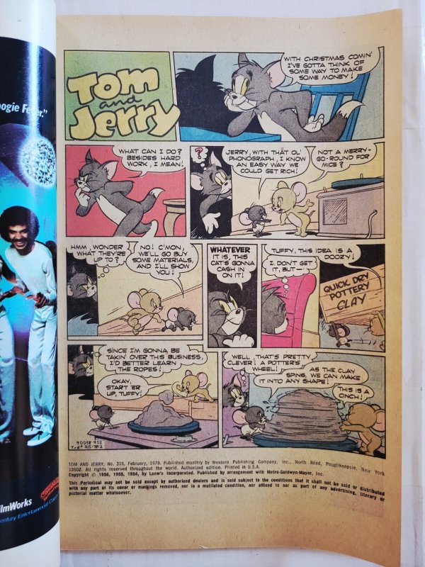 Tom & Jerry Comics #315 FN 6.0 (Gold Key 1979) Tuffy, Barney Bear w/ Fuzzy Wuzzy