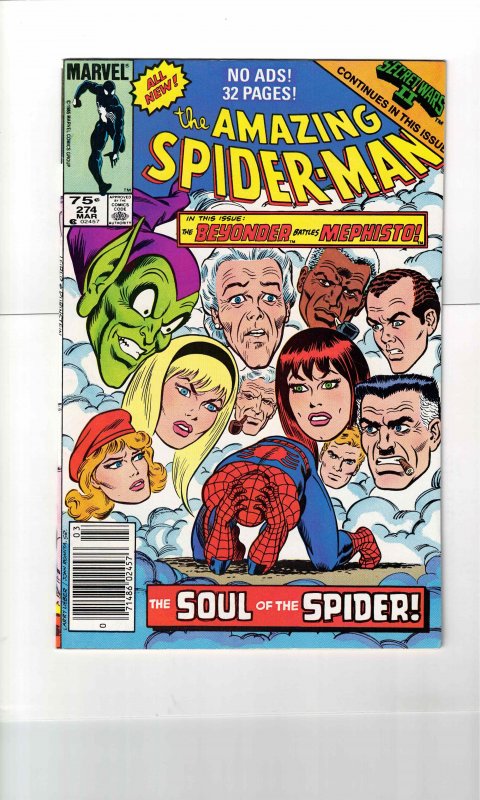 The Amazing Spider-Man #274 (1986 8.0 VF