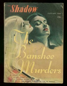 THE SHADOW JANUARY 1946- BANSHEE MURDERS MAXWELL GRANT VG