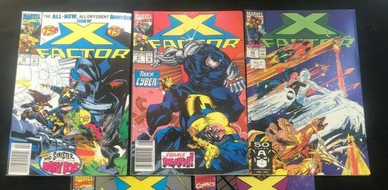 X-FACTOR 5PC LOT (FN/VF) MIGNOLA!! 1990-92