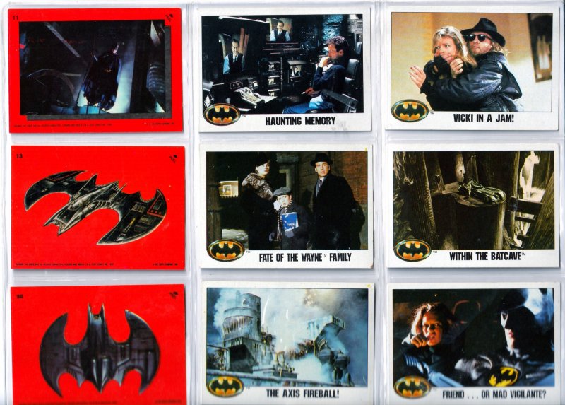 Topps Tim Burton's Batman Trading Cards