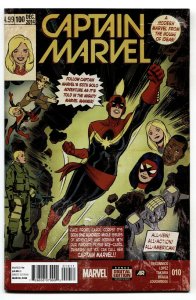 Captain Marvel #10 2014-1976 cover homage-Marvel comics