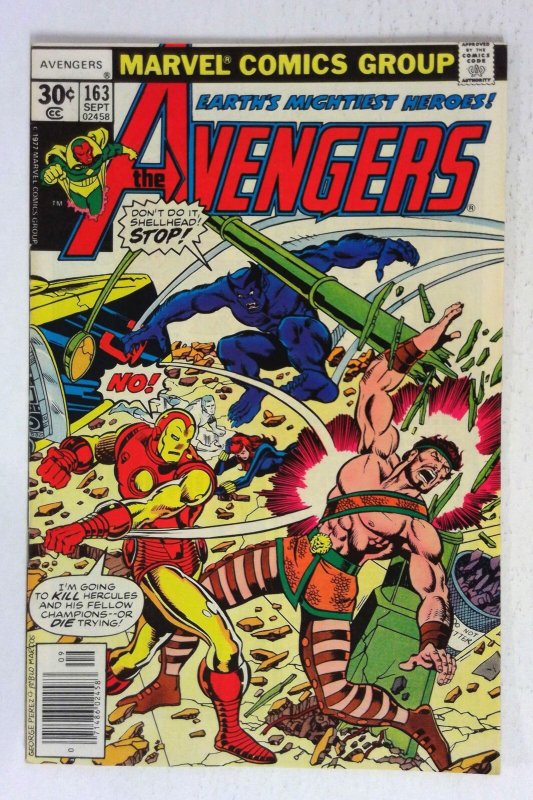 Avengers #163 (1977) Iron Man Black Panther George Pérez Marvel VF/NM