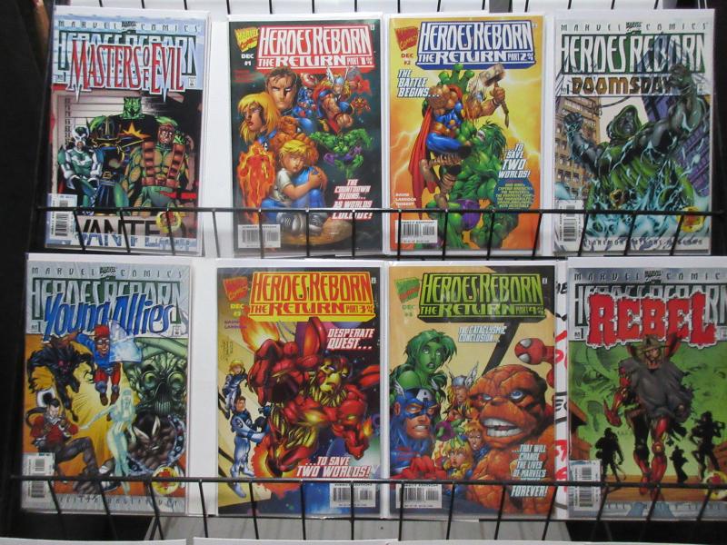 Heroes Reborn: the Return #1-4 + 4 Specials (Marvel 1997) FF Avengers Revived!