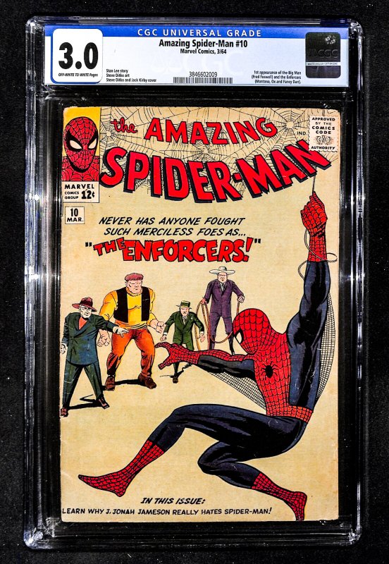 The Amazing Spider-Man #10 (1964) CGC Graded 3.0