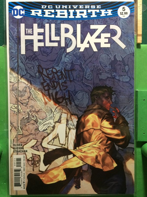 The Hellblazer #5 DC Universe Rebirth variant cover