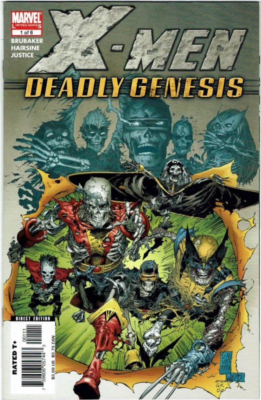 X-Men: Deadly Genesis #1 Ed Brubaker Trevor Hairsine 1st Vulcan NM