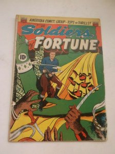ACG: SOLDIERS OF FORTUNE #7, ACE CARTER/CAPTAIN CROSS, RARE GOLDEN AGE, 1951, GD