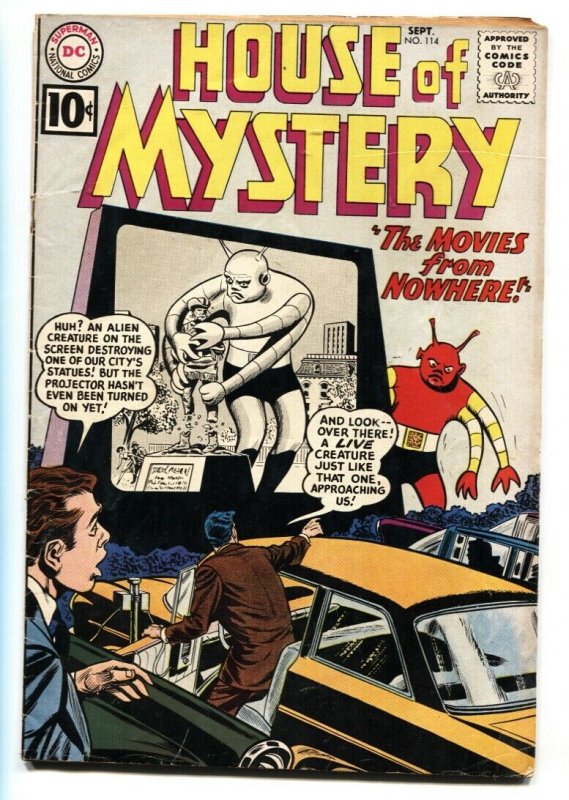 HOUSE OF MYSTERY #114 1961-Drive-In Movie theater cover-DC